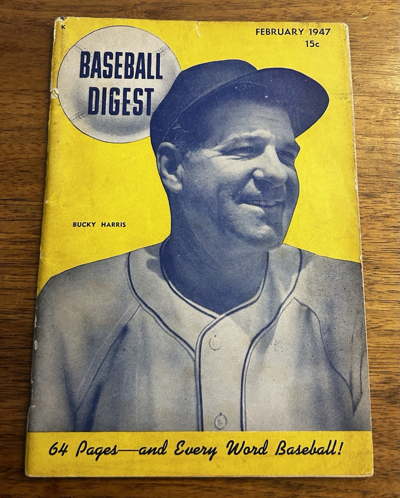 February 1947 Baseball Digest New York Yankees Bucky Harris