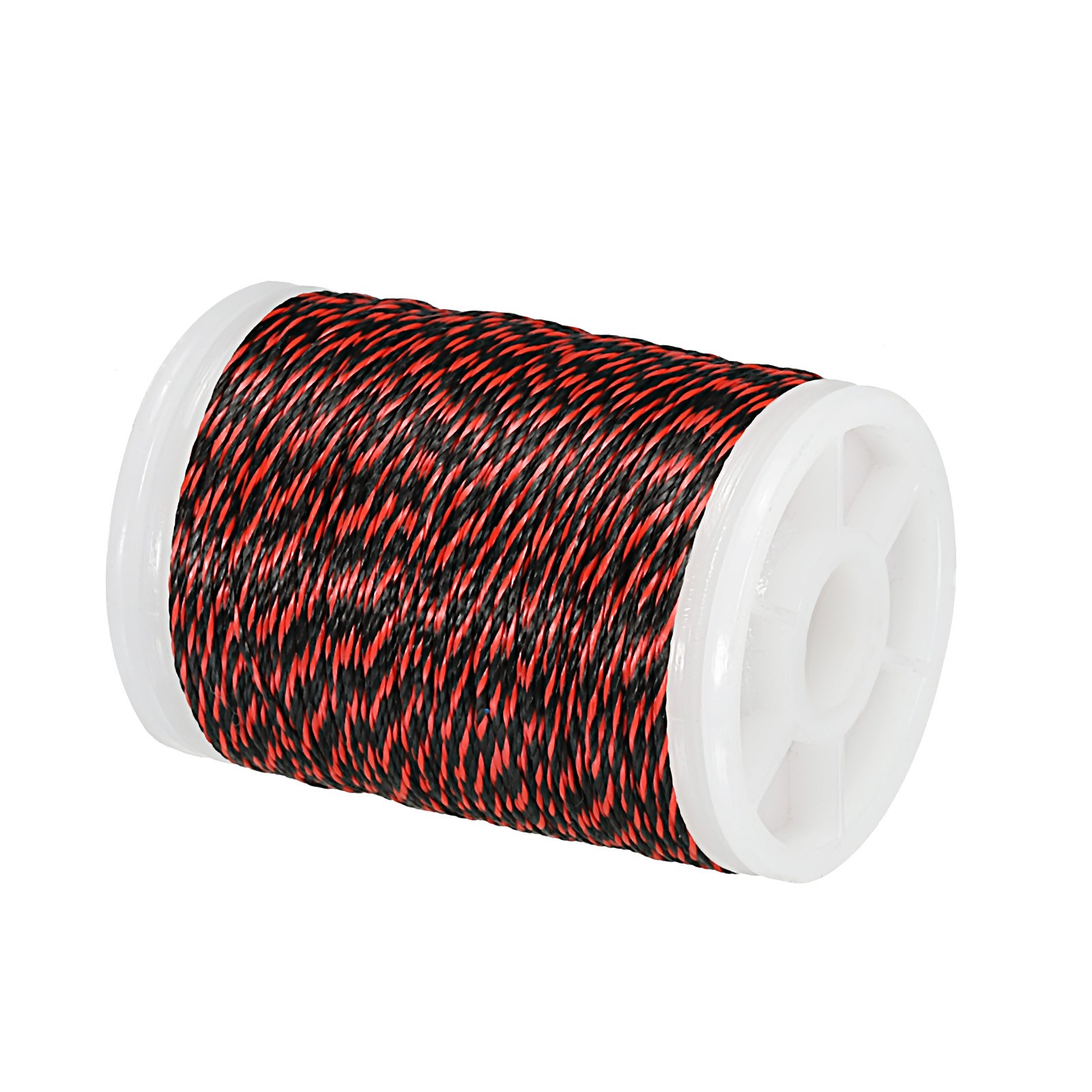 Archery Bow String Serving Thread, 0.02" Dia Bowstring Thread, Red/Black
