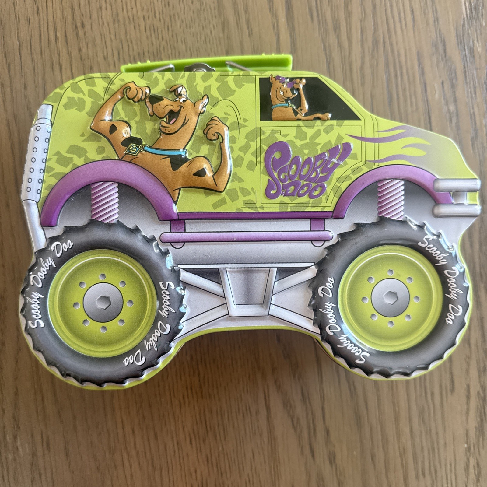 Scooby-Doo Monster Truck Lunch Box Tin Metal 2001 Collectible Container