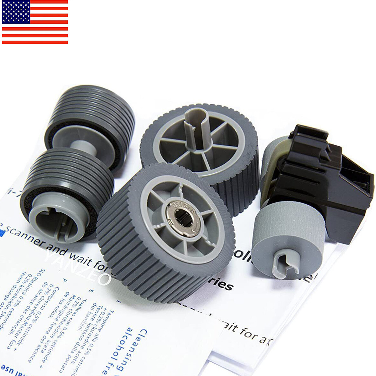 PA03740-K010 PA03740-K011 Pick and Brake Rollers Set for Fujitsu FI-7600 FI-7700