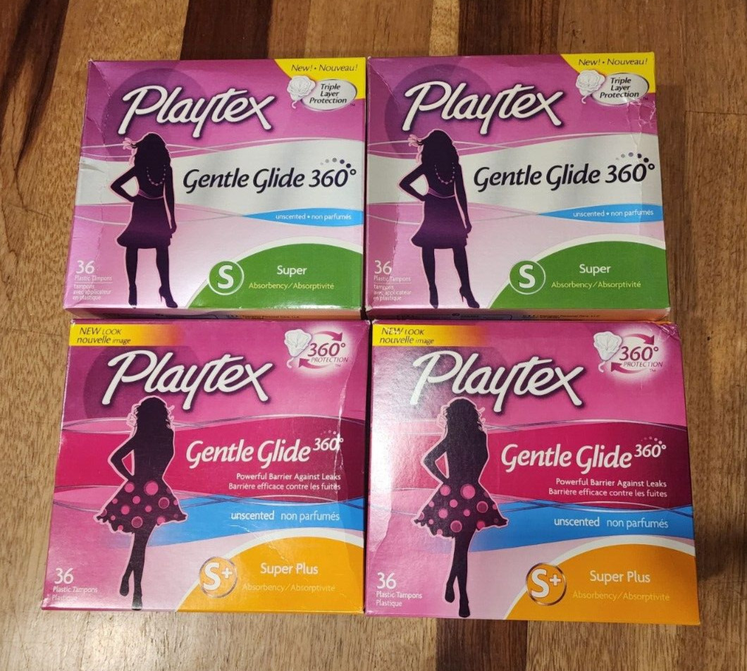 Playtex Gentle Glide 360 Tampons scented 36 Court/4 packs