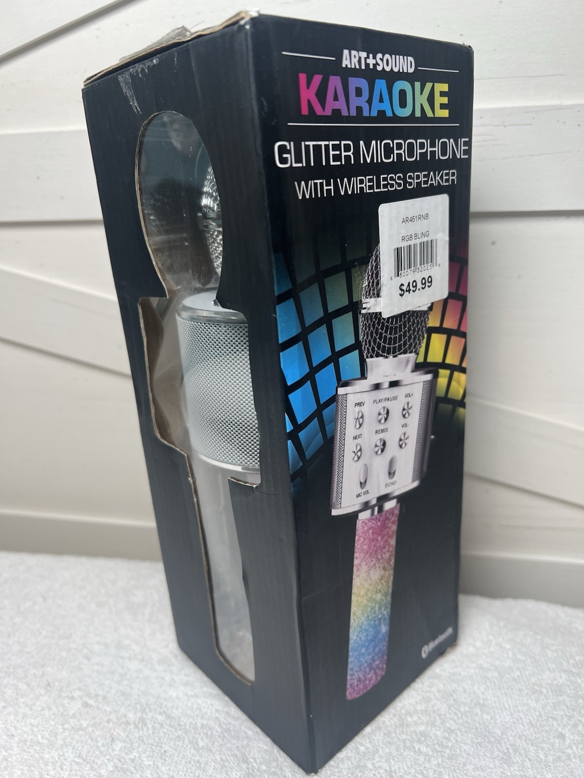 Glitter karaoke Microphone speaker rainbow