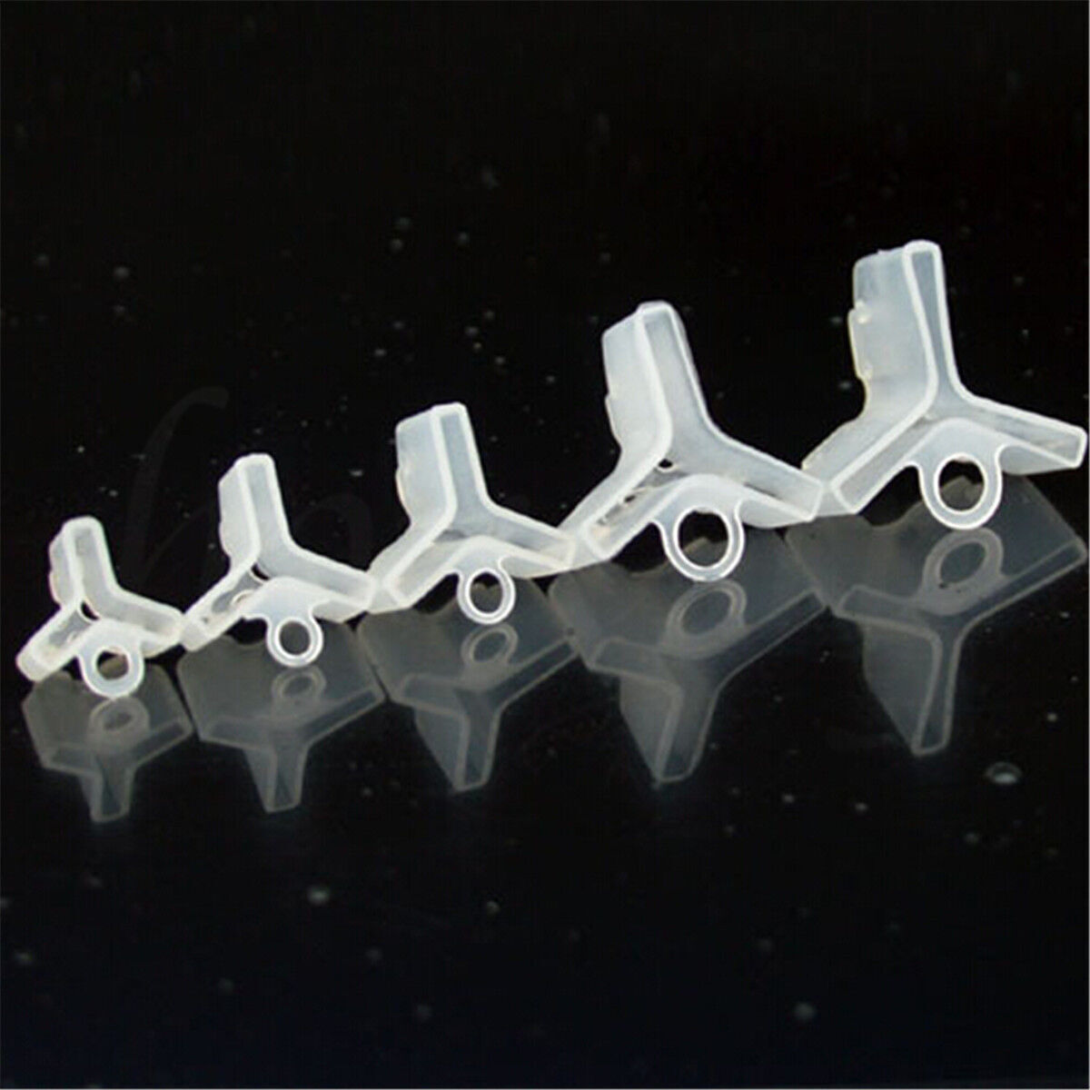 100pcs Fishing Treble Hook Durable Covers Protection Case Protector White