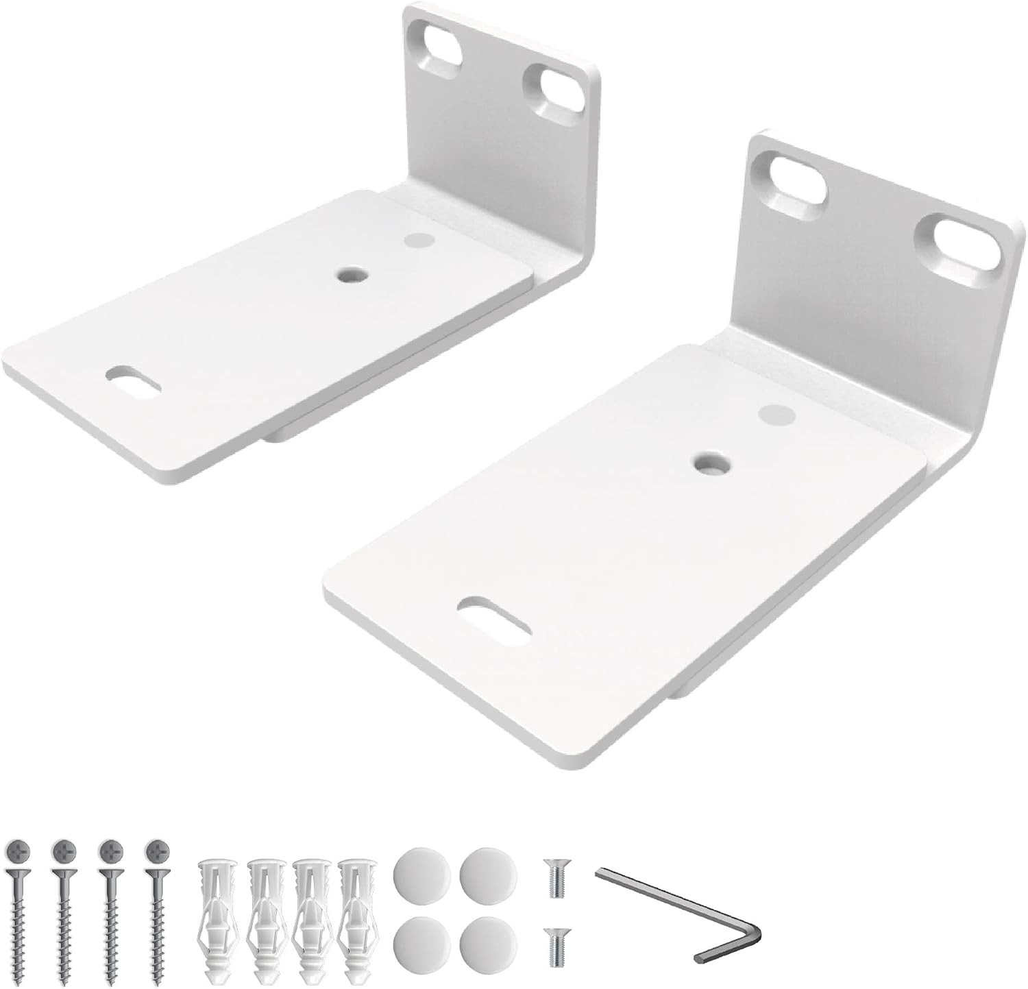 Adjustable Soundbar Wall Mount for Bose Sound Bar, White, Pair |