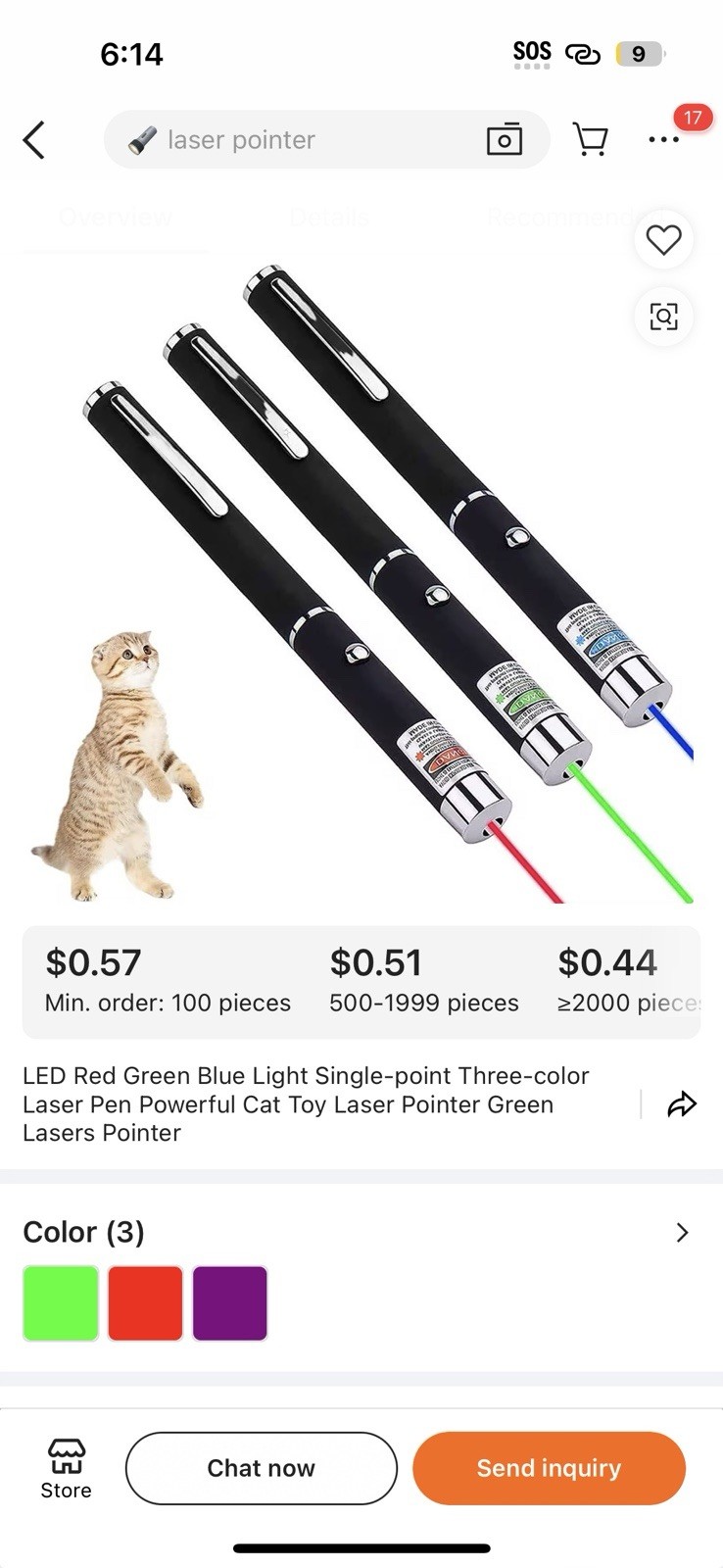 2pcs Cat Dog Toy Red Laser Pointer Pen USB Rechargeable LED Light UV Flashlight