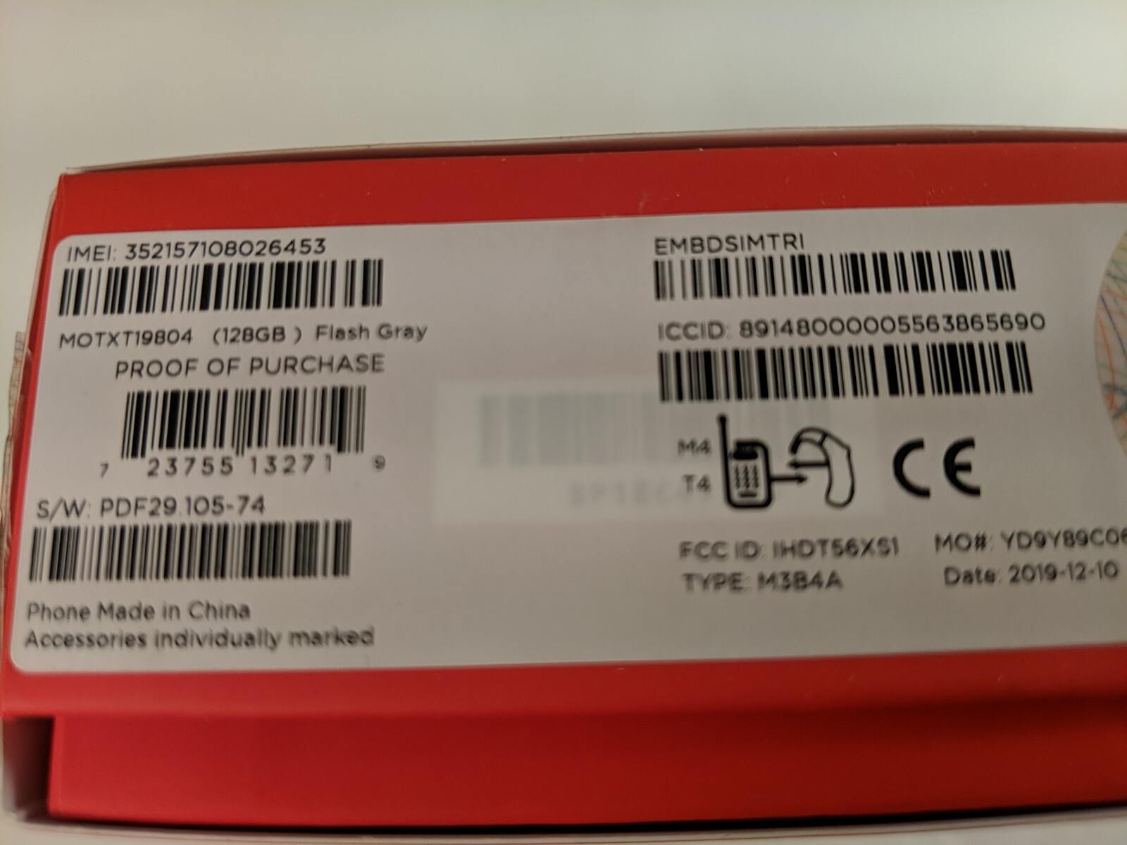 MotoZ4 Box Only!