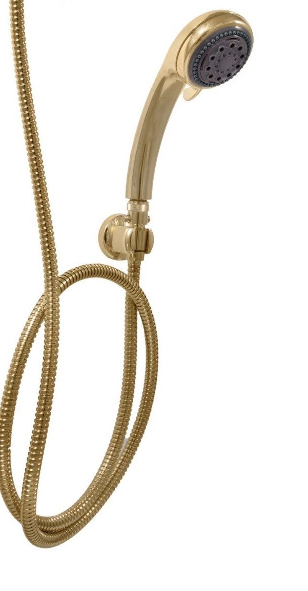 Hand Held Shower Head Wall Bracket - GOLD - Closeout!