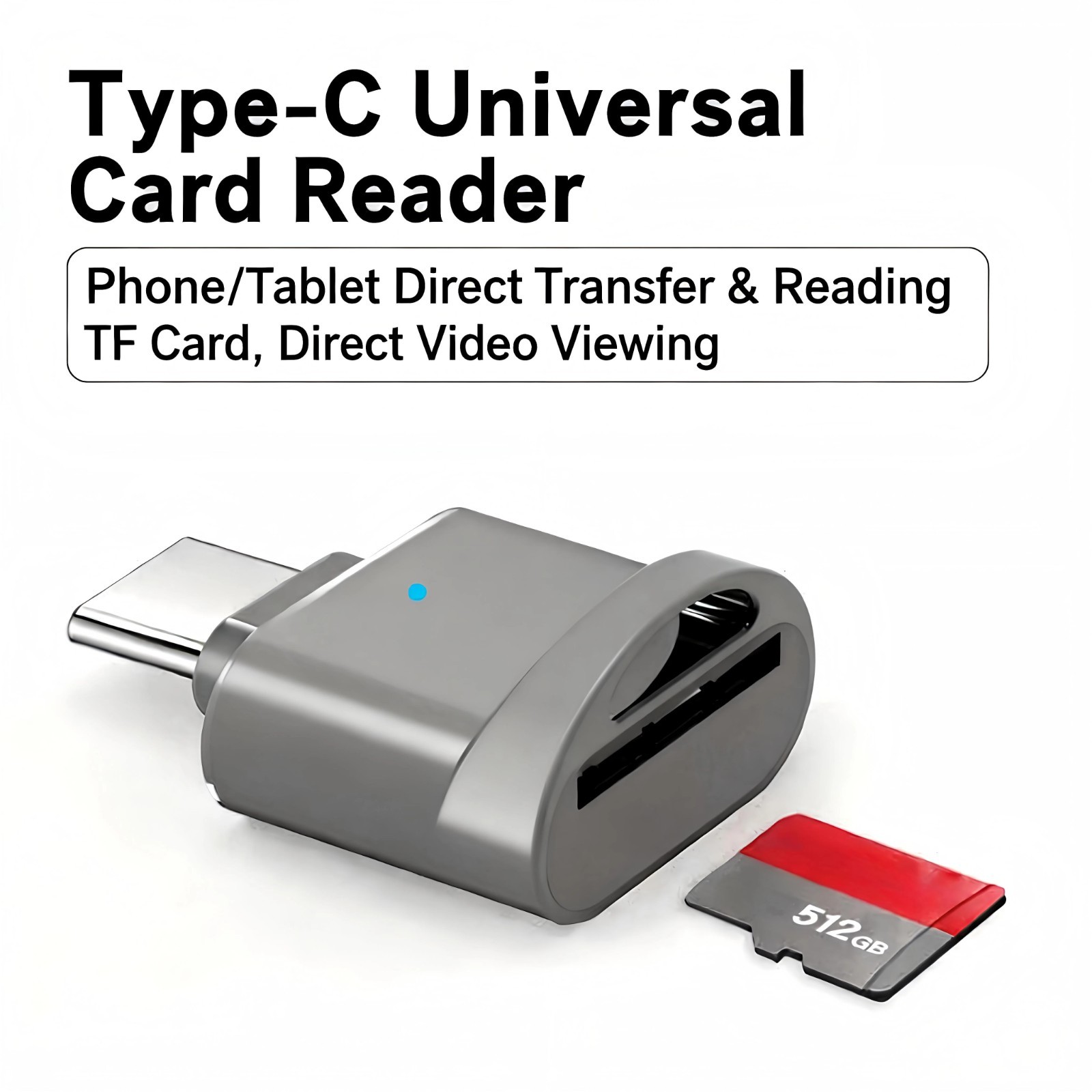 USB Type C OTG Micro SD TF Card Reader Adapter for Samsung Android Phones