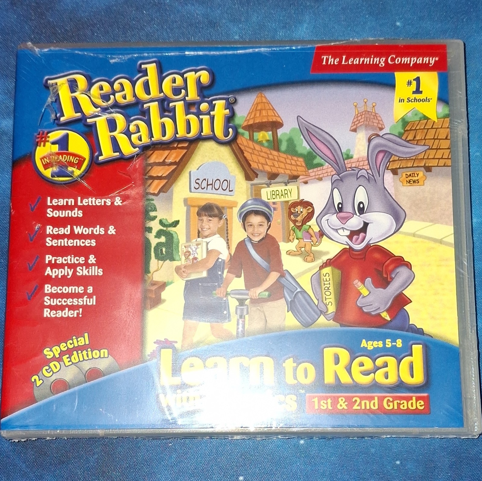 The Learning Company Reader Rabbit Learn to Read 2 CD PC/Mac English Grades 1-2