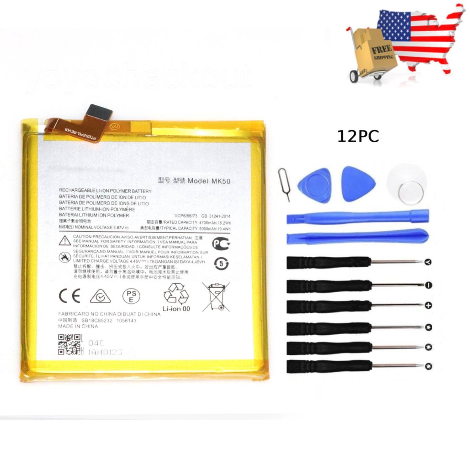 New MK50 Battery For Motorola One 5G Ace XT2113-2 XT2113-5 XT2113-3 + Tools
