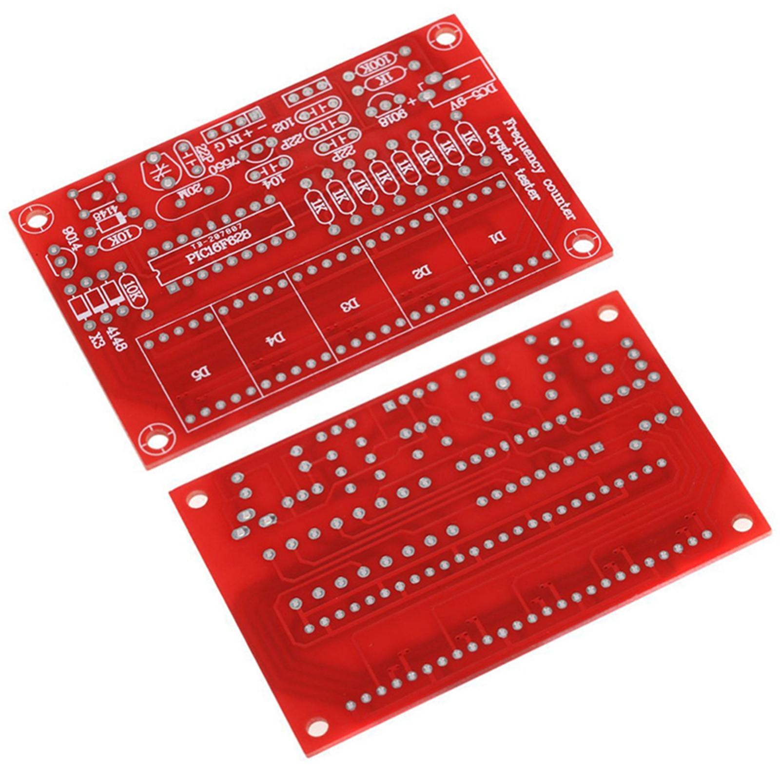 Automatic Range Conversion 1Hz-50MHz Crystal Frequency Counter Tester LED PCB A