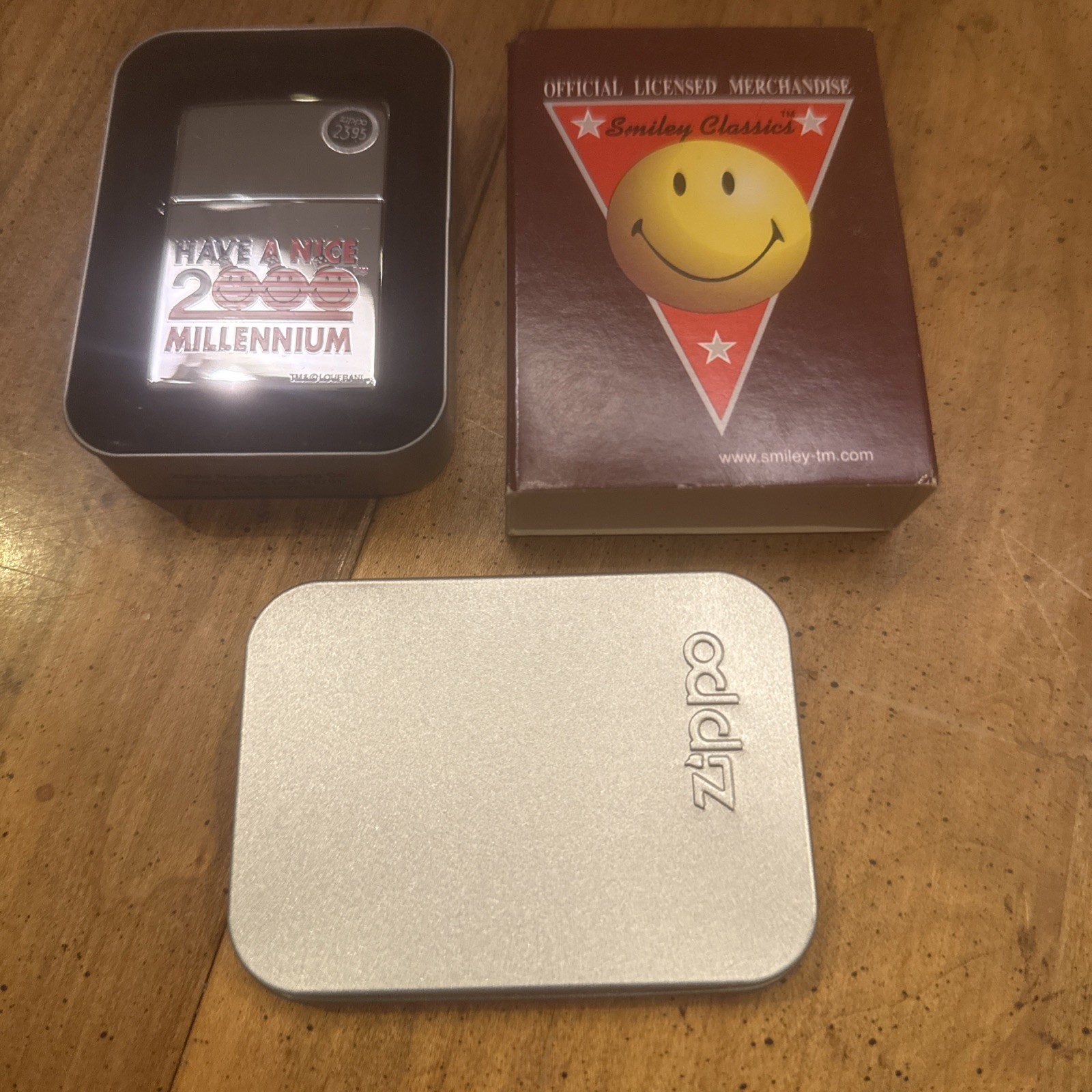 Zippo Smiley Classics Have a Nice Millennium Patriotic Lighter NEW Free Shipping