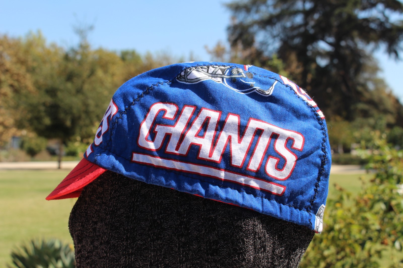 CYCLING CAP NEW YORK GIANTS  100% COTTON HANDMADE