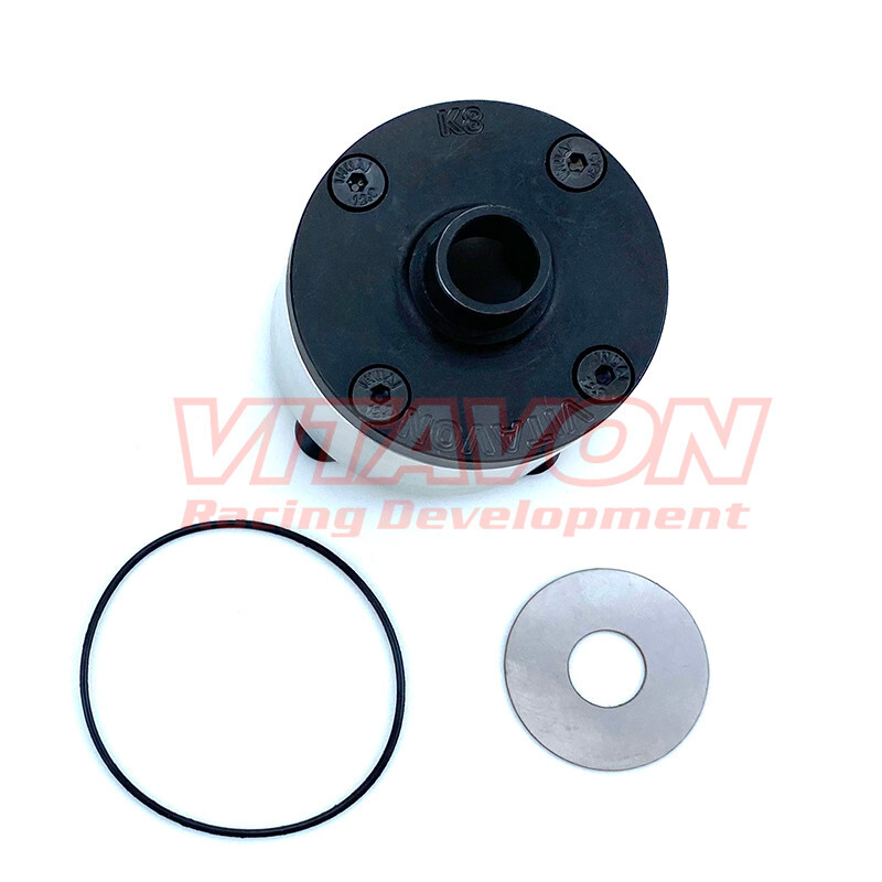Vitavon Kraton 8S CNC Alu7075 Diff Case for Arrma Kraton8S Outcast 8S 1/5 Silver