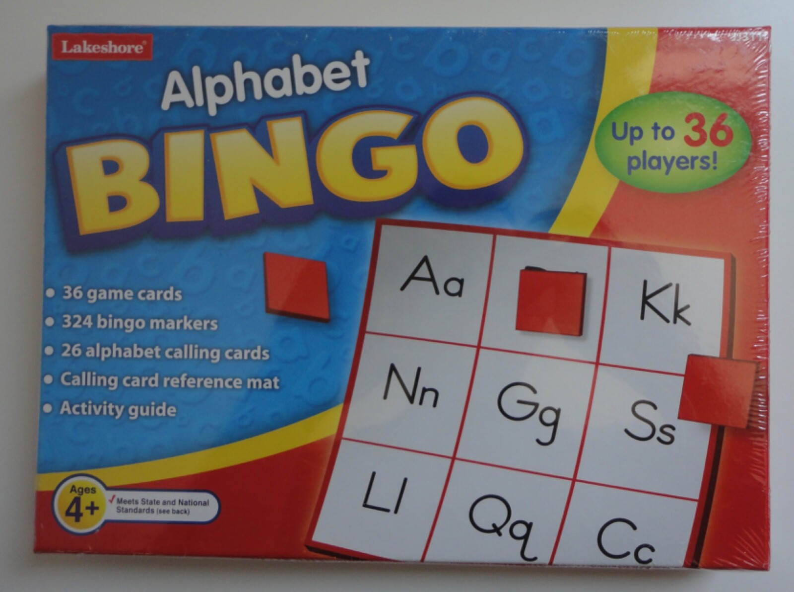 Lakeshore Alphabet BINGO Up to 36 Players! New Sealed