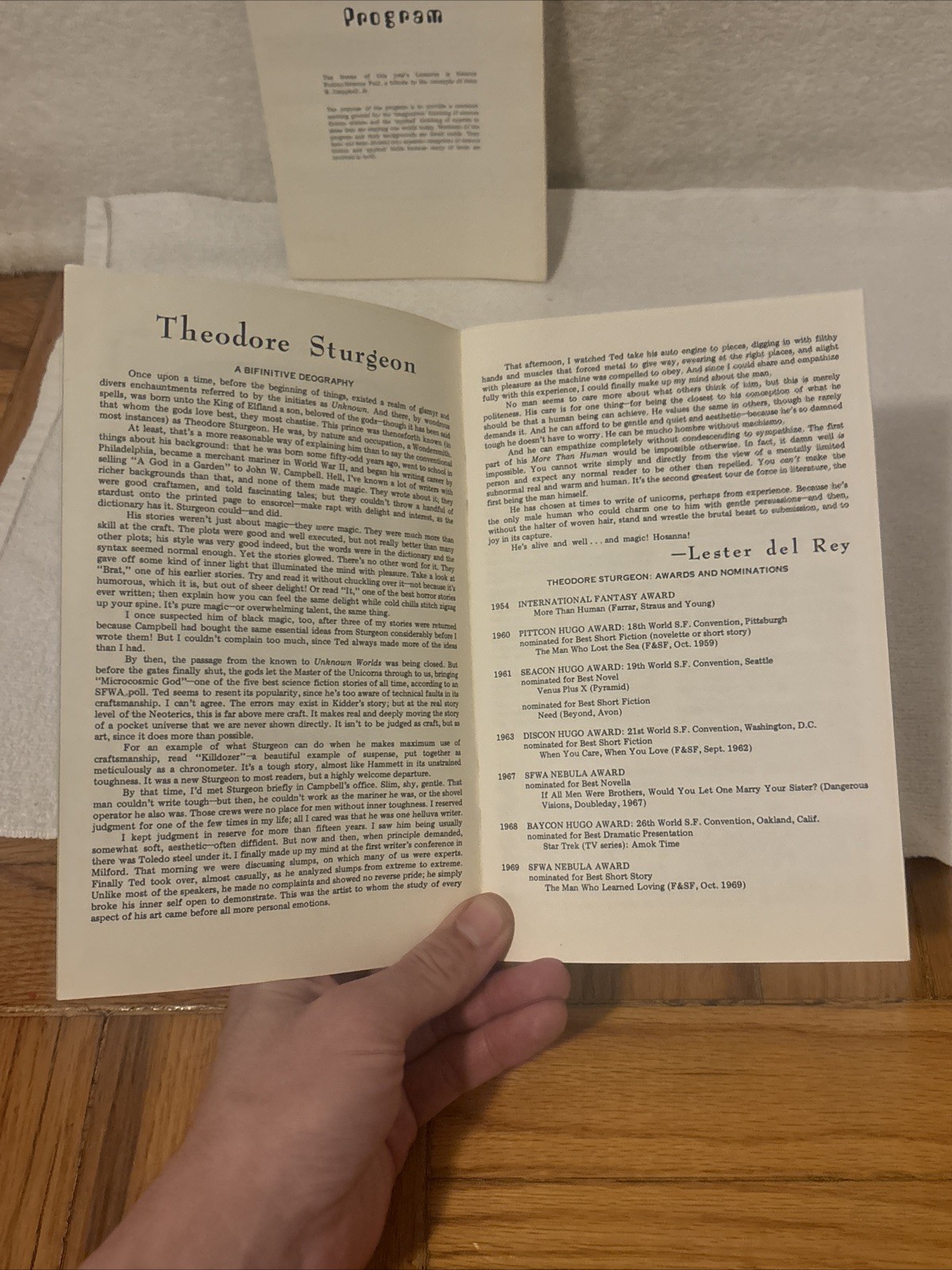 1972 LUNACON Program Book Convention 16 Pages Vintage FREE SHIP