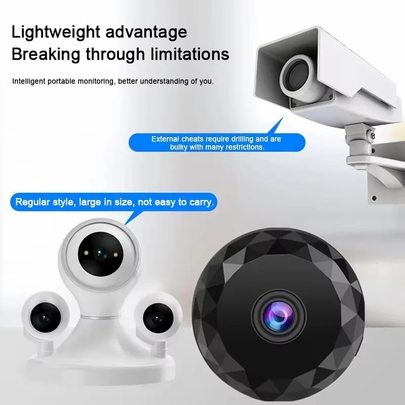 Wireless Mini Wifi Security Camera with Night Vision Motion Detection Rechargeab