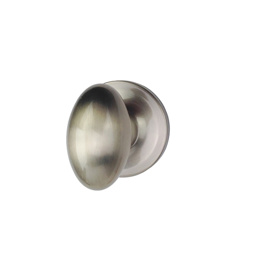 Kwikset Windham US15 732 W Dummy Egg Knob Pair Satin Nickel