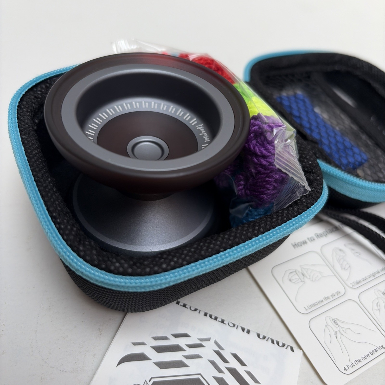 Bi-Material Yoyo for Kids 8-12, Responsive Unresponsive Tricks, 12 Strings