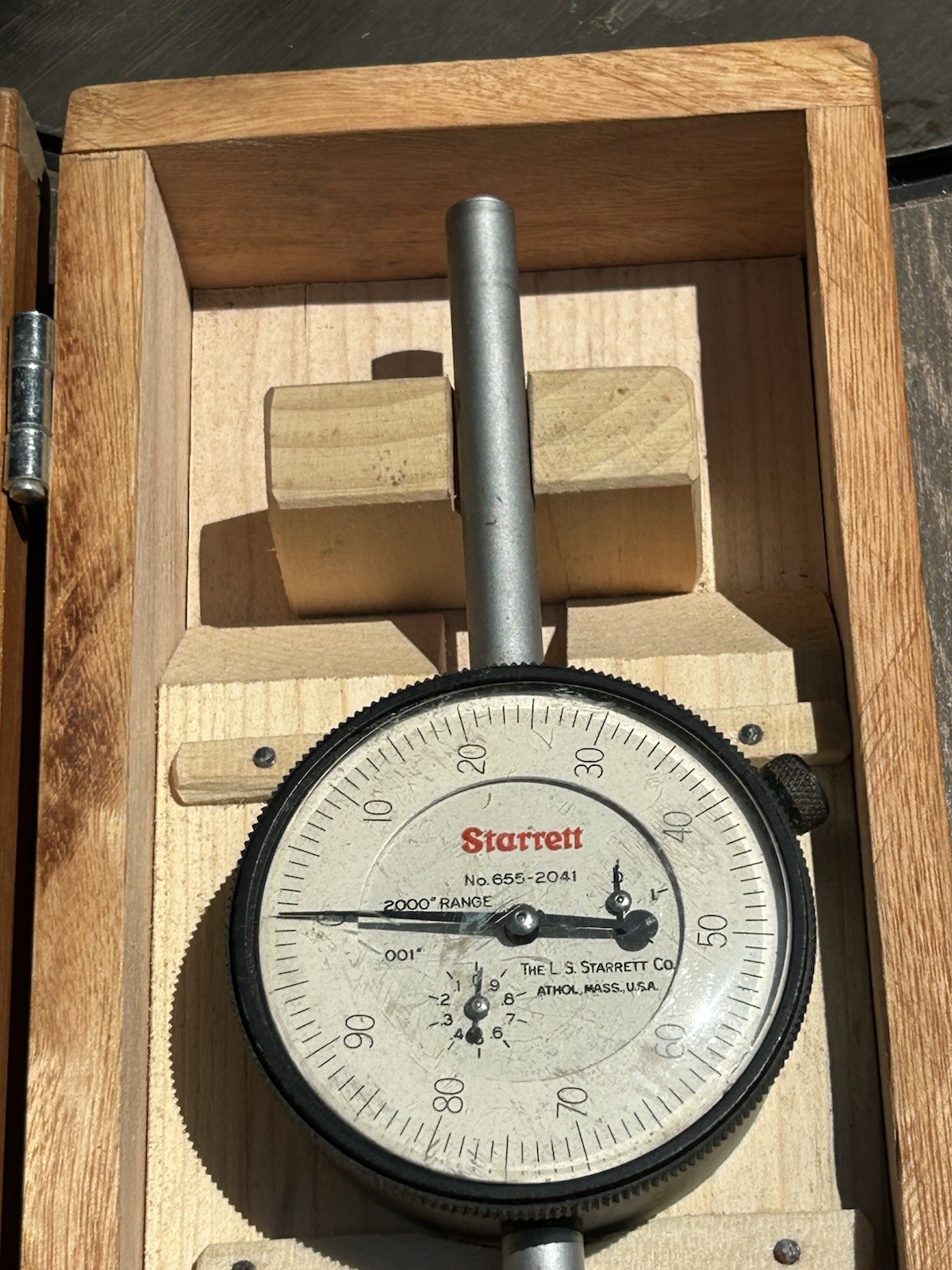 Starrett Dial Indicator 655-2041 With Case