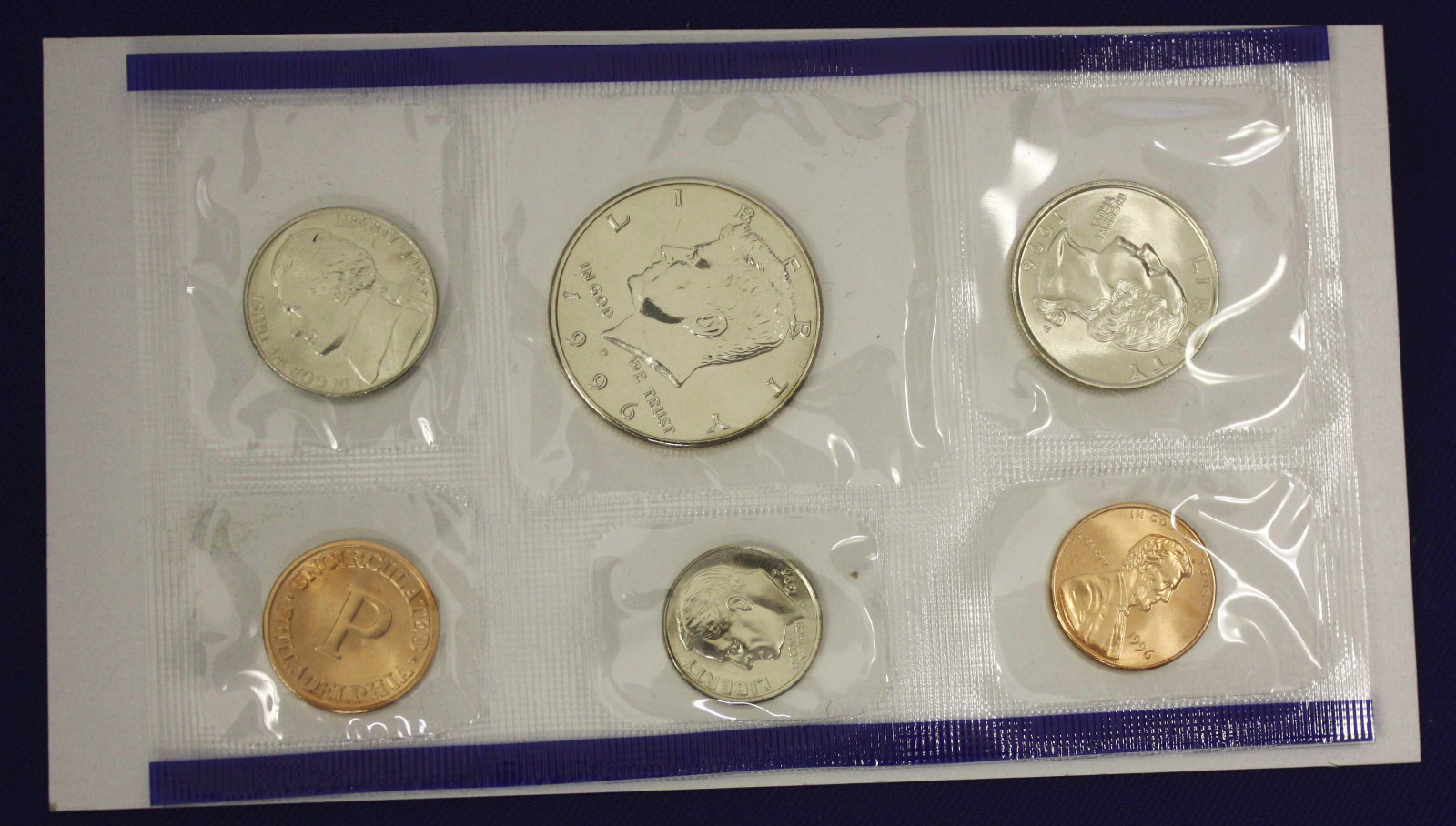 1996 Mint Set without the "w" Dime AS ISSUED BY U.S. MINT