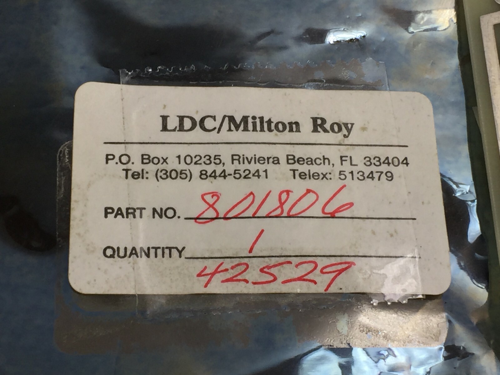 LDC / Milton Roy Part# 801806 Board