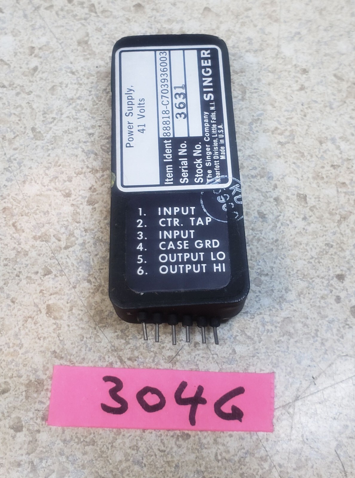 New! Singer Kearfott C703936003 NSN 6130-00-924-5294 Power Module.