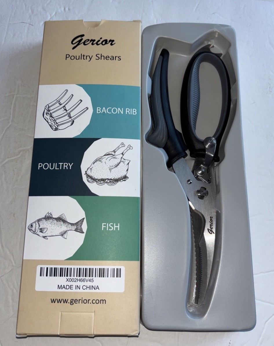 Gerior Stainless Steel Poultry Shearers NIB