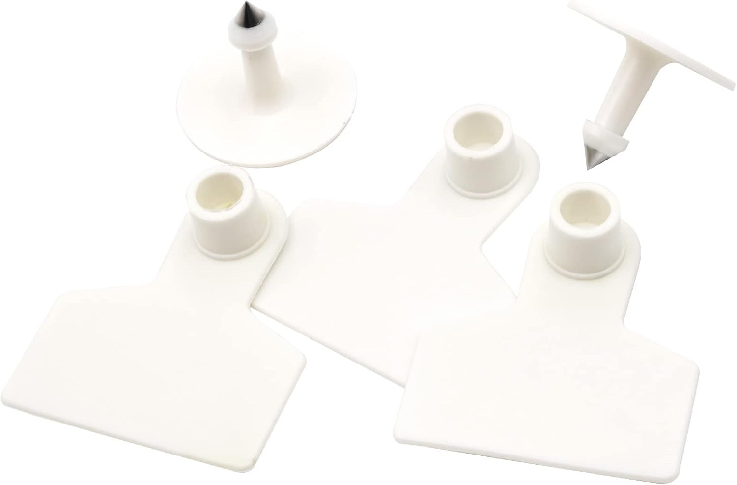 Blank Ear Tags 100 Pieces Blank Livestock Identification Ear Tags for Cattle Cow