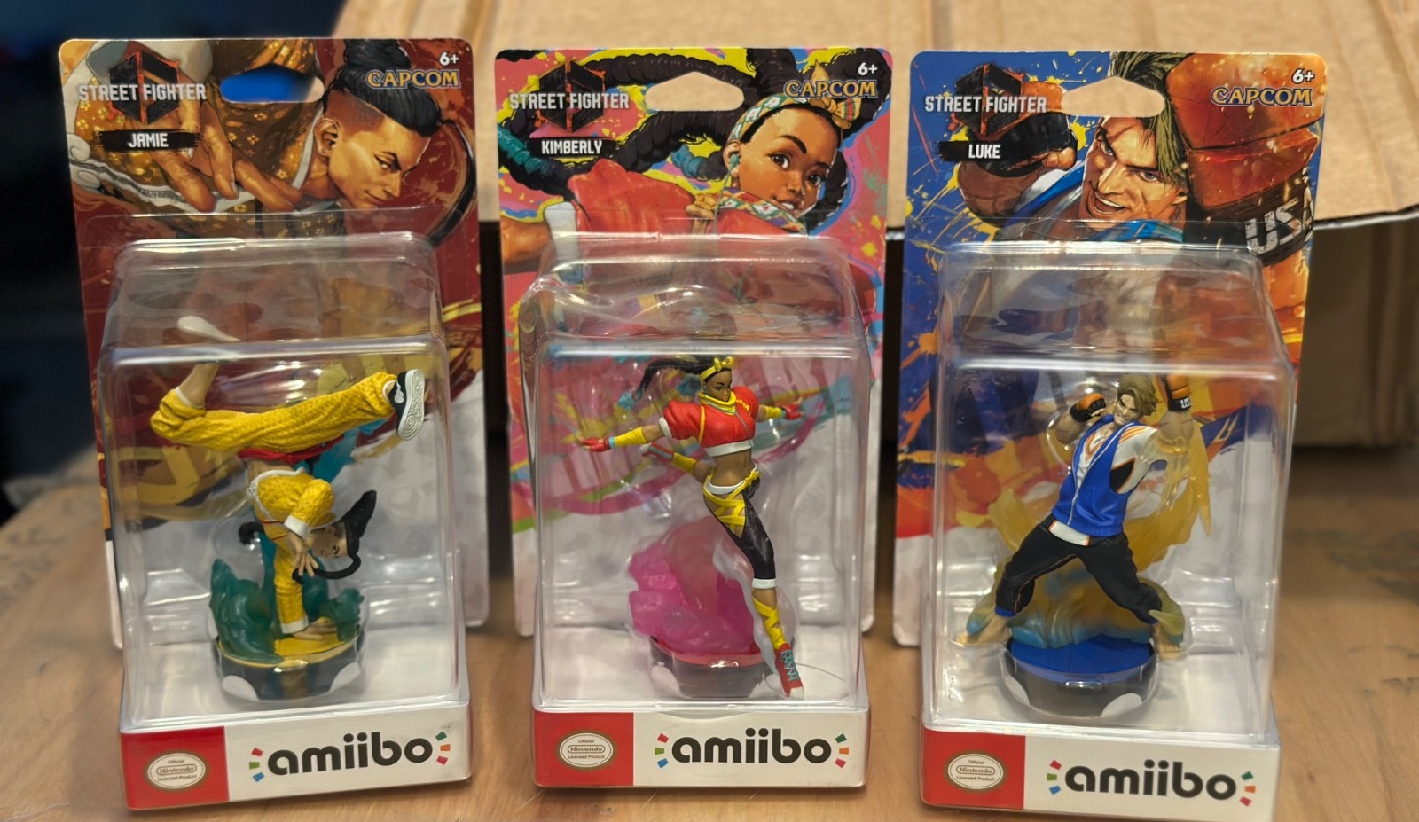Nintendo amiibo Jamie Kimberly Luke 3pc Set – Street Fighter 6 US VERSION NEW
