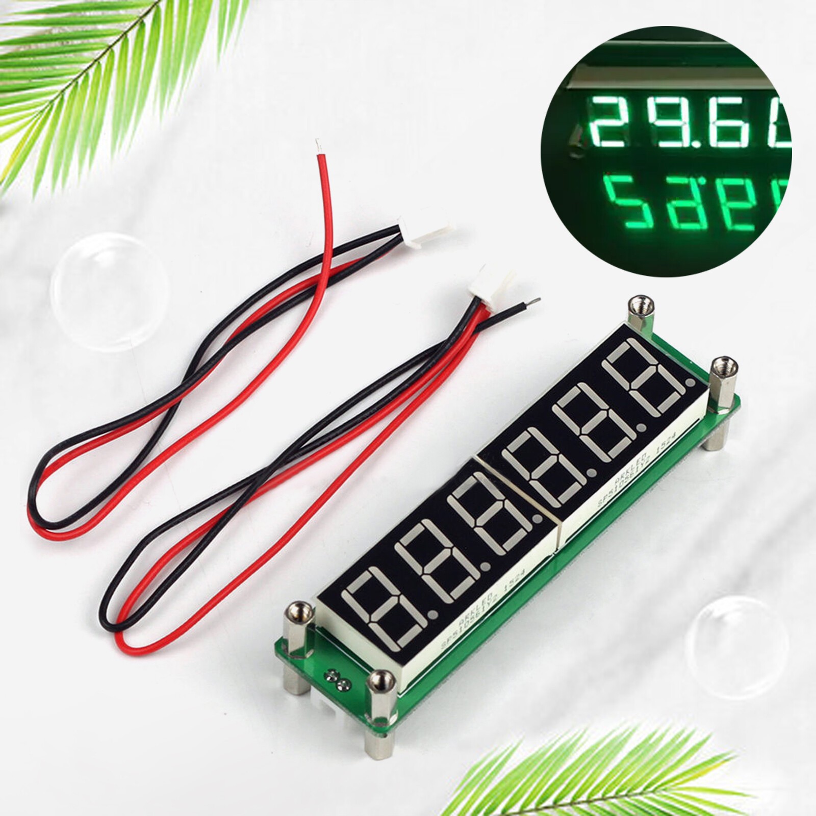 1PC PLJ-8LED-R Red 0.1MHZ - 2.4GHz RF Signal Frequency Counter Cymometer TesteXL