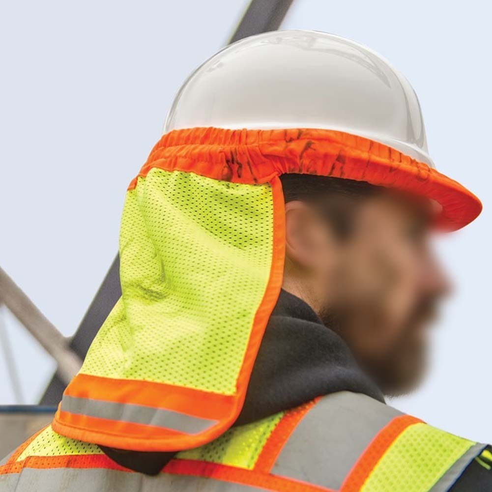 Breathable UV Neck Shade for Construction Laborers Helmet Sun Protection