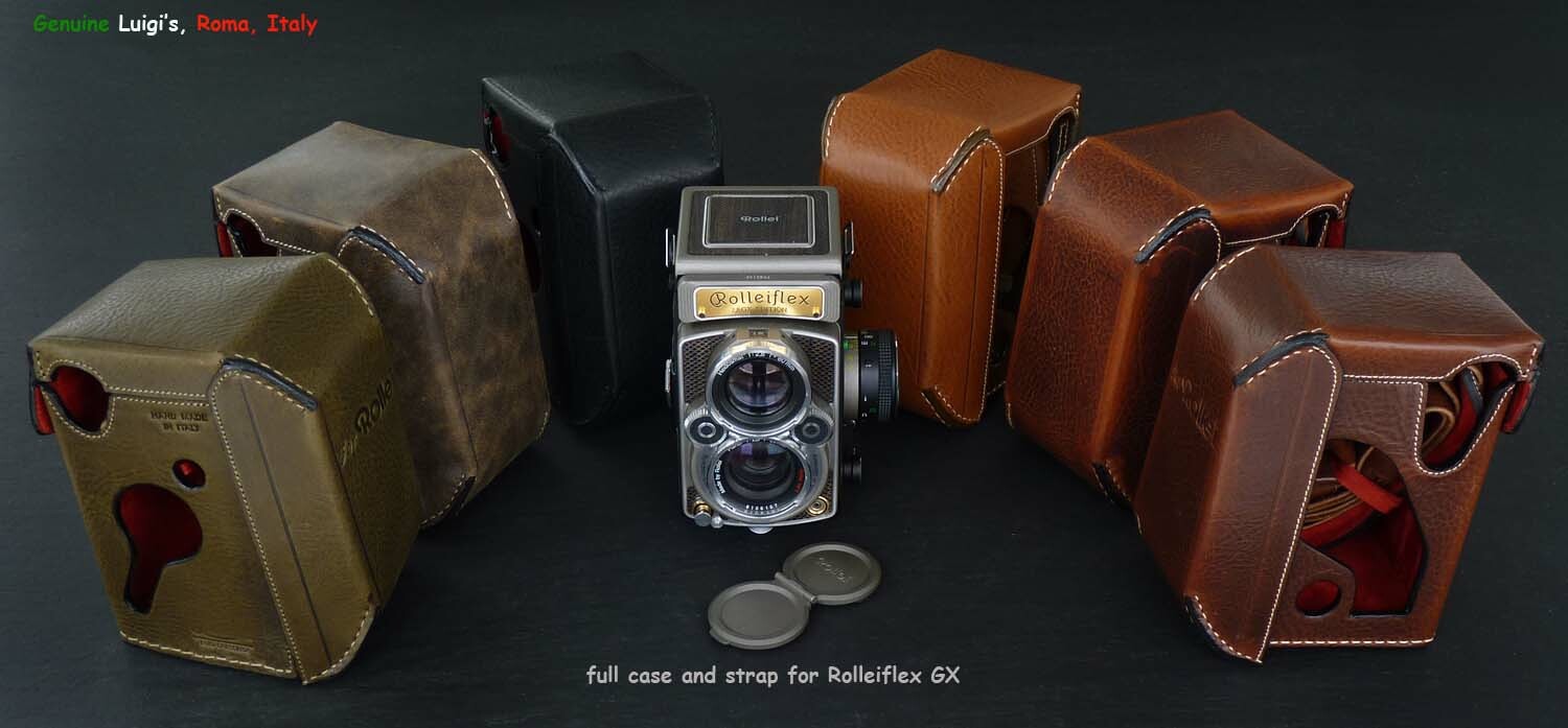 LUIGI FULL PREMIUM CASE+STRAP for YOUR ROLLEIFLEX ROLLEI GX CAMERA, DHL INCLUDED
