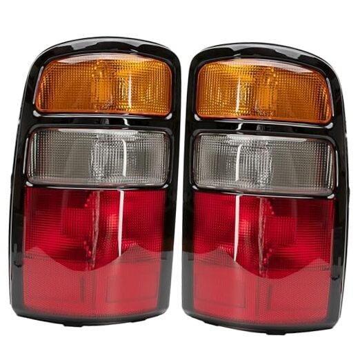 Tail Light Housing Compatible With 2000-2006 Chevy Three-color Black border
