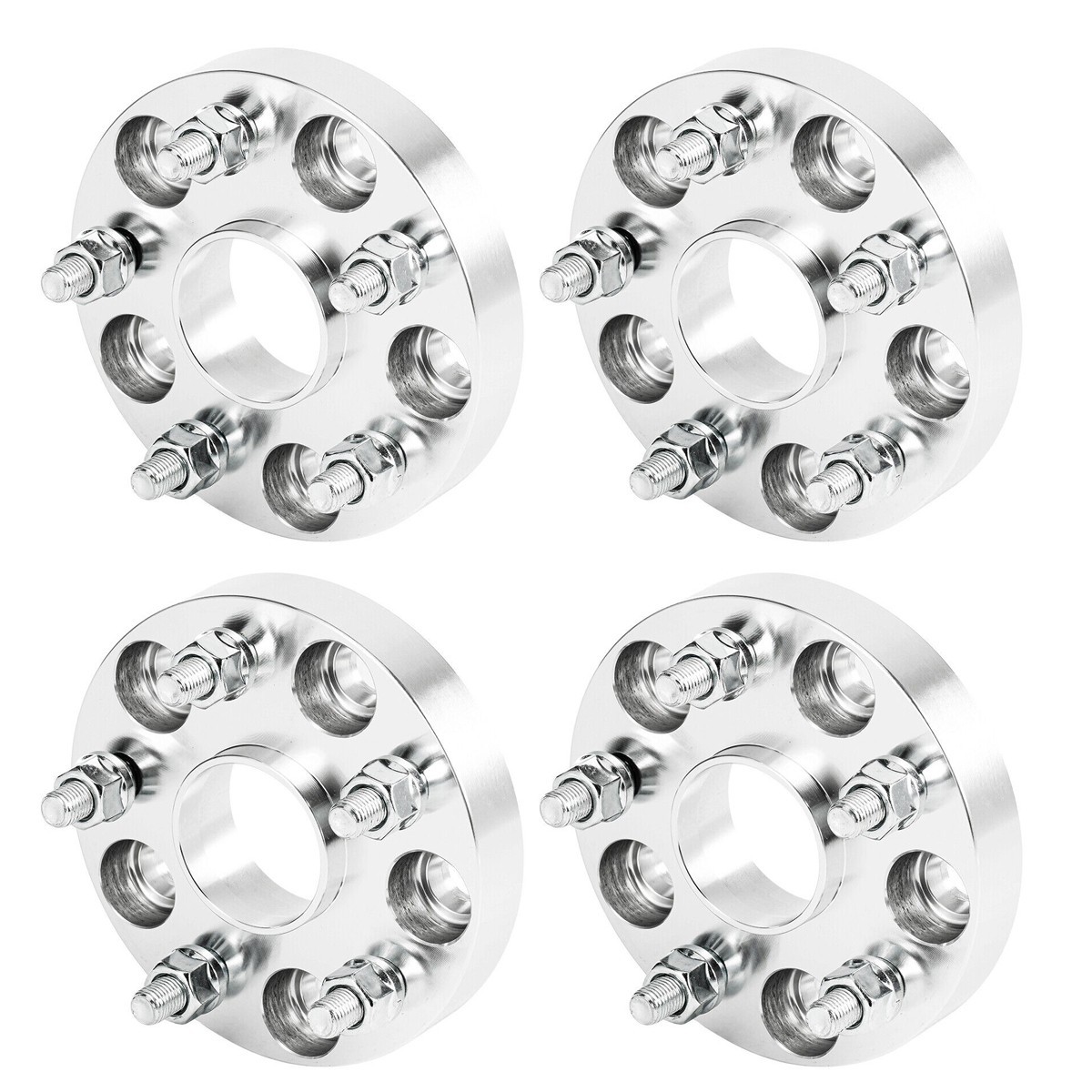 4Pcs 1" 5x4.5 to 5x112 Wheel Spacer Adapter 12x1.5 Studs 5x114.3 to 5x112 Spacer