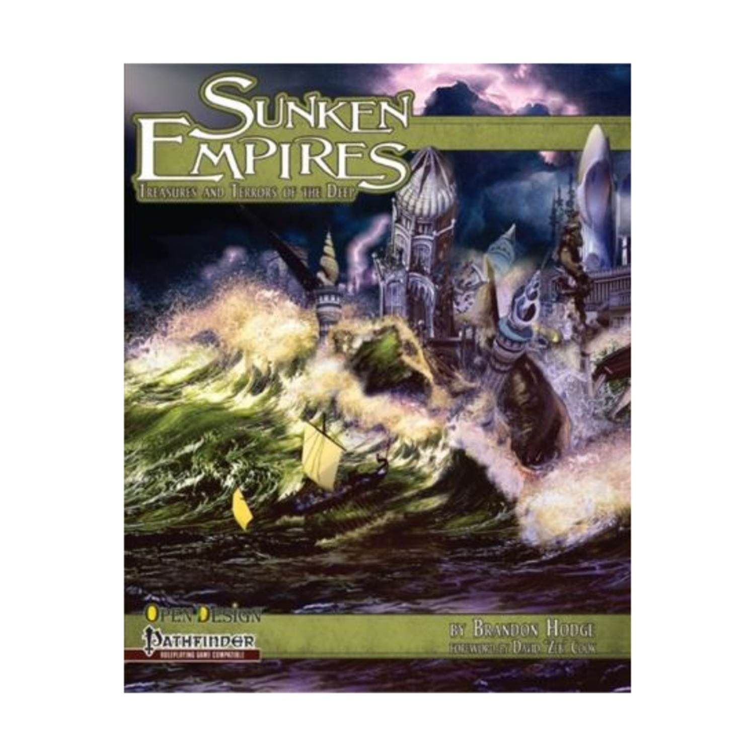 Open Desig Zobeck Pathf  Zobeck Gazetteer #4 - Sunken Empires (POD, Black  VG+