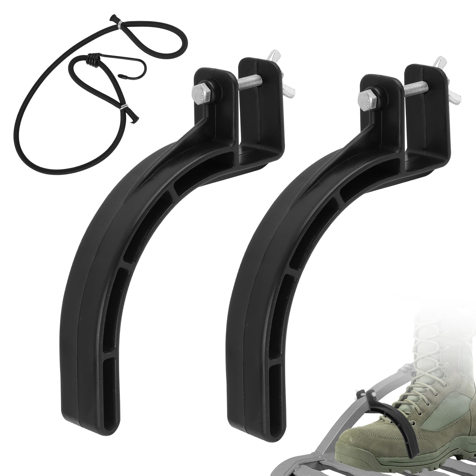 Climbing Tree Stand Accessories, Rapid Climb Stirrups with Elastic Rope, Adju...