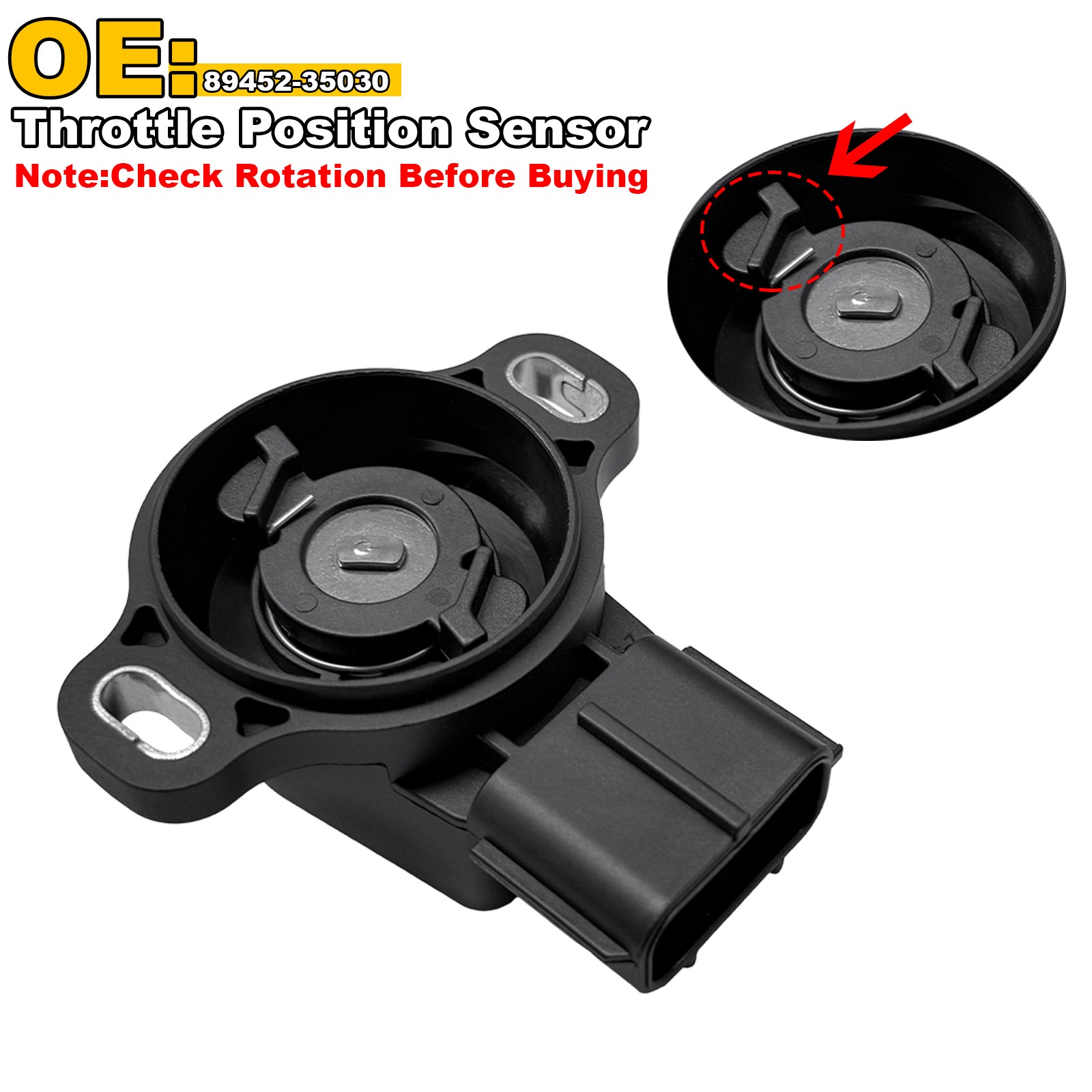 89452-35030 Throttle Position Sensor For 01-02 Toyota 4runner Tacoma Tundra 3.4L