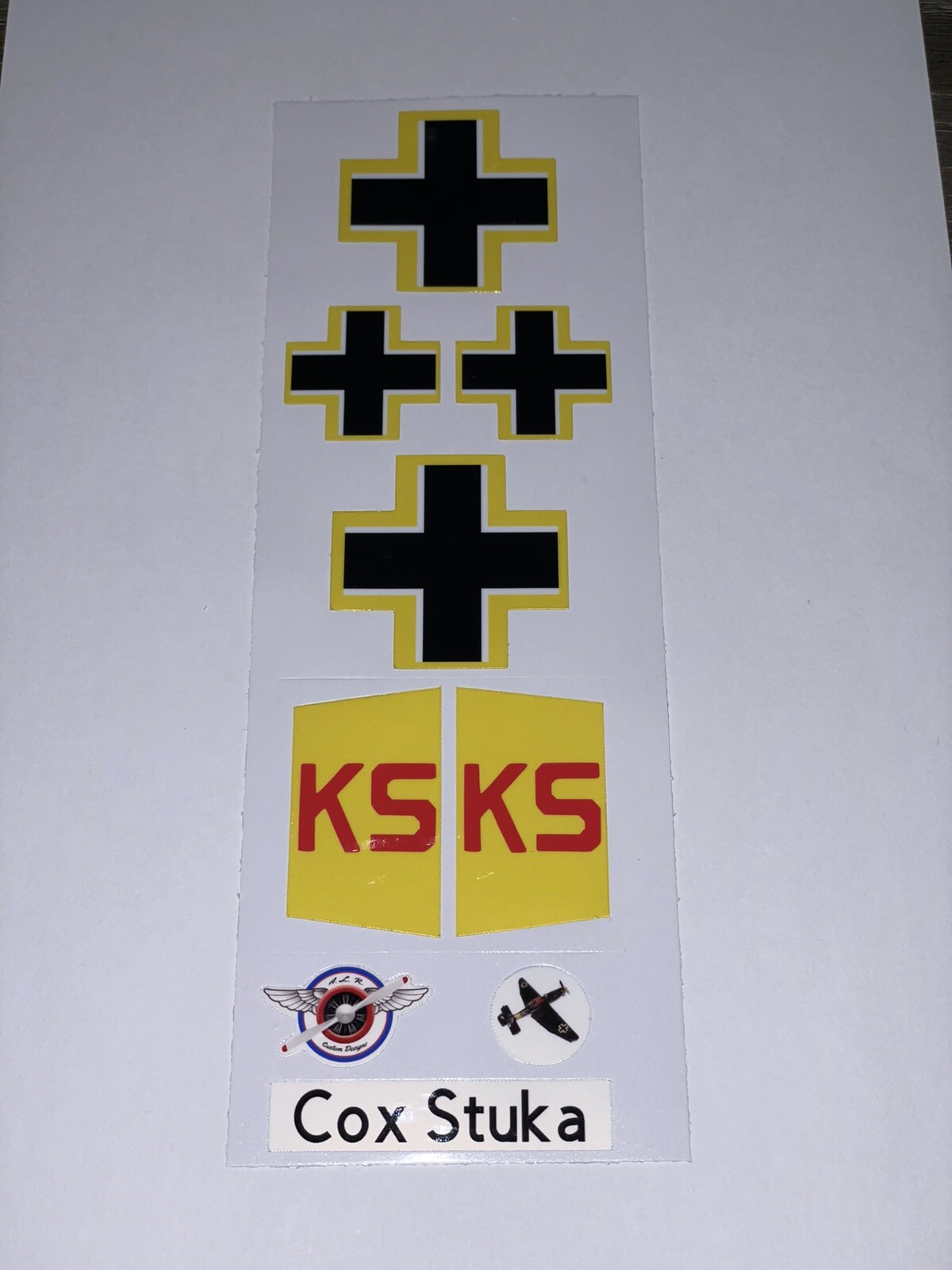 JU87D Stuka Decals Black Airplane Sticker Set (Replica) 049 Cox