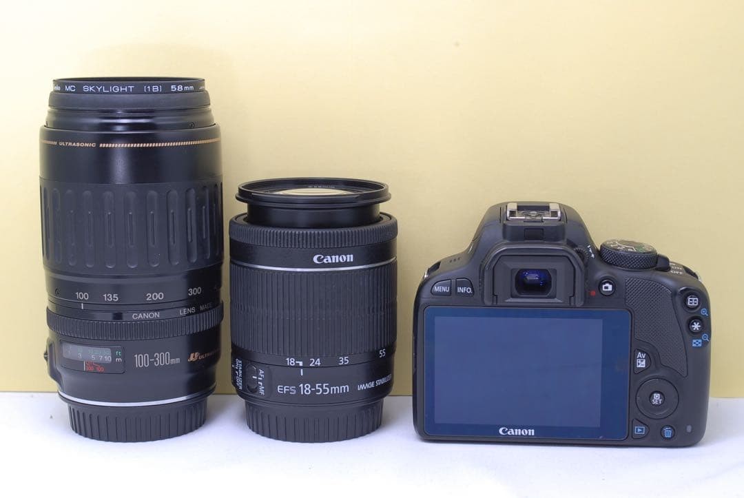 Canon EOS Kiss X7 double lens