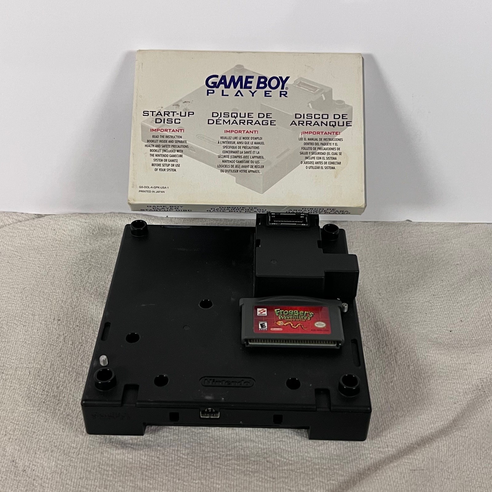 Nintendo GameCube Game Boy Player Attachment with Start-up Disc Tested + Game