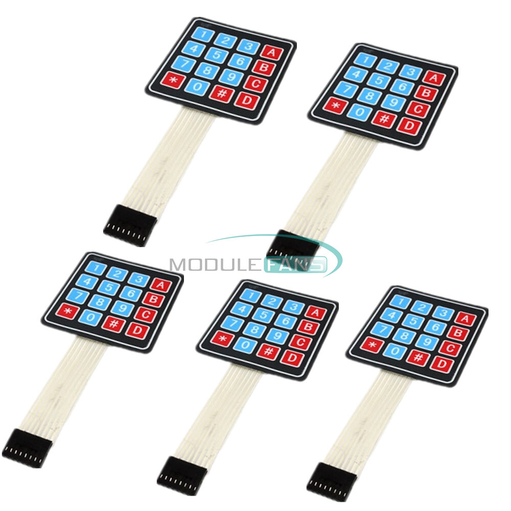 10PCS 4 x 4 16 Key Matrix Array Membrane Switch Keypad Keyboard For AVR Arduino