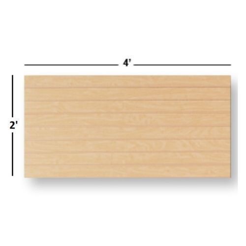 2' x 4' Maple Slatwall Panels (Set of 2)