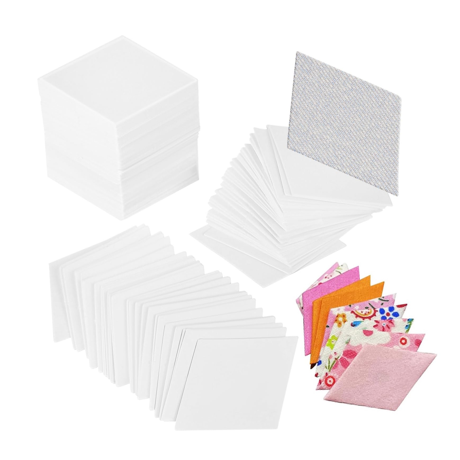300 Pcs Patchwork Paper Template Templates Quilting Paper Piecing Shapes Pape...