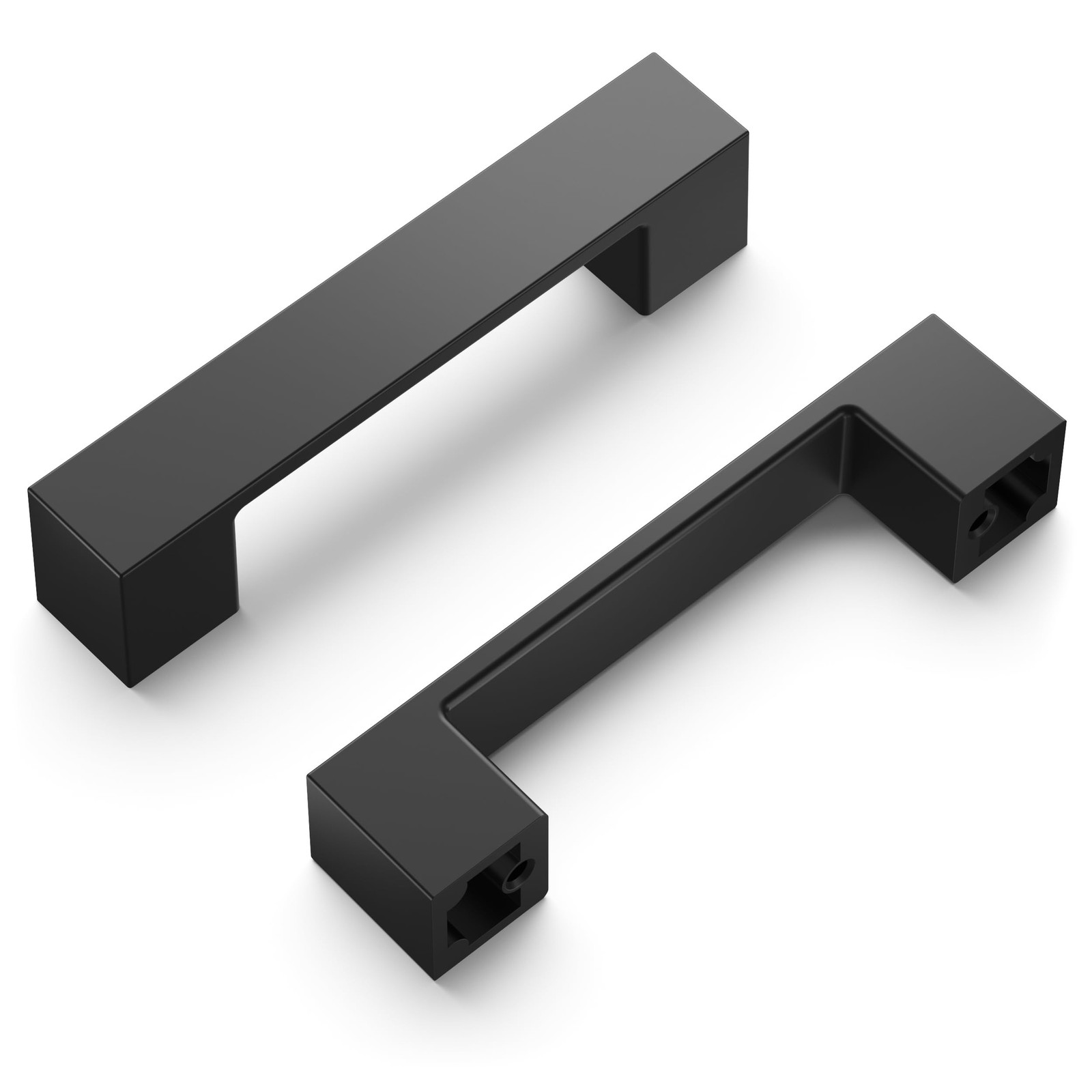 Hickory Hardware Heritage 10 Pack Square Cabinet Pulls, Low Profile Handles f...