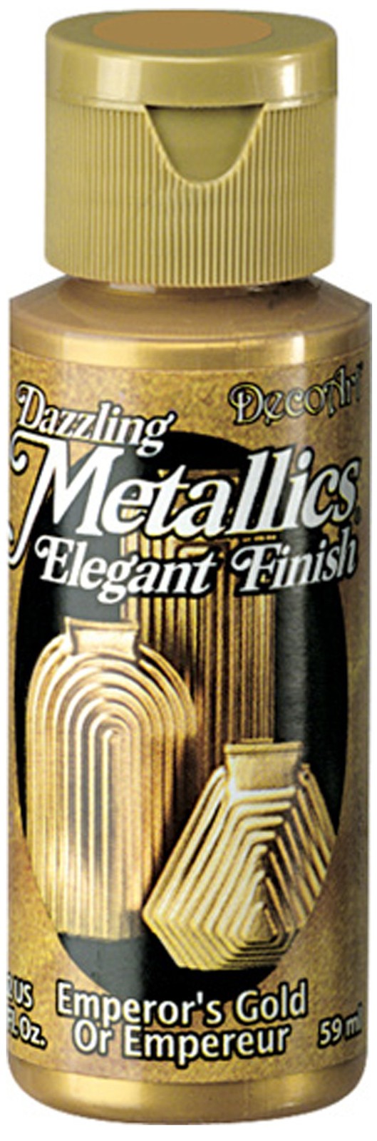 DecoArt Dazzling Metallics 2-Ounce 2 Fl Oz (Pack of 1), Emperor's Gold