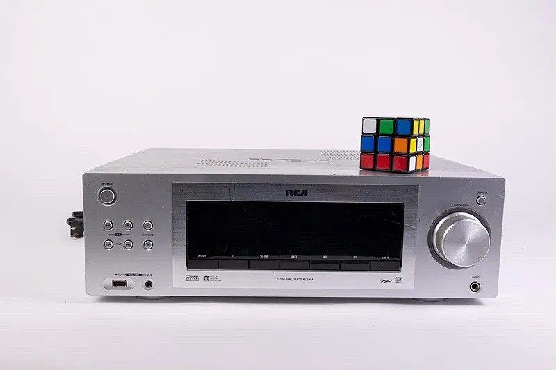 RCA RT2760 Dolby Digital Home Theater Stereo AM/FM Receiver – Silver - Untested