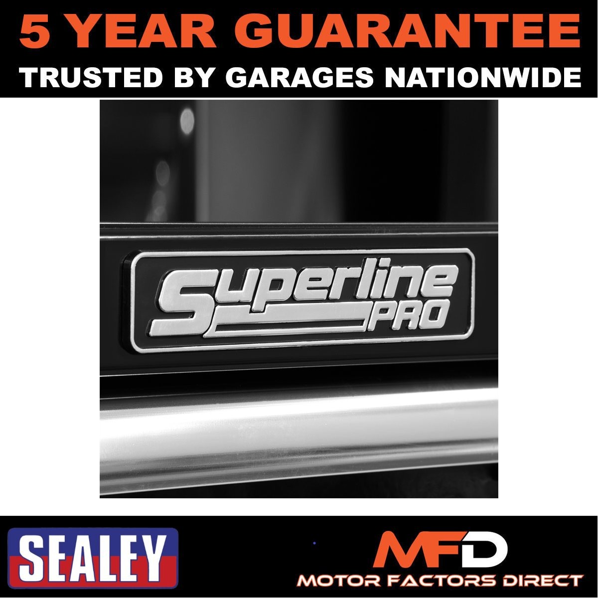 Sealey Superline PRO� Mid-Box Tool Chest 3 Drawer Black AP33339B