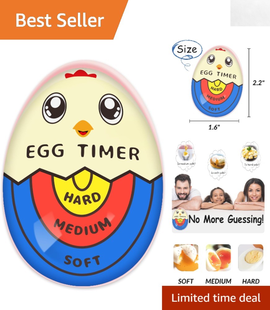 Food-Grade Tricolor Egg Timer – Perfectly Boiled Eggs Every Time! Easy to Use