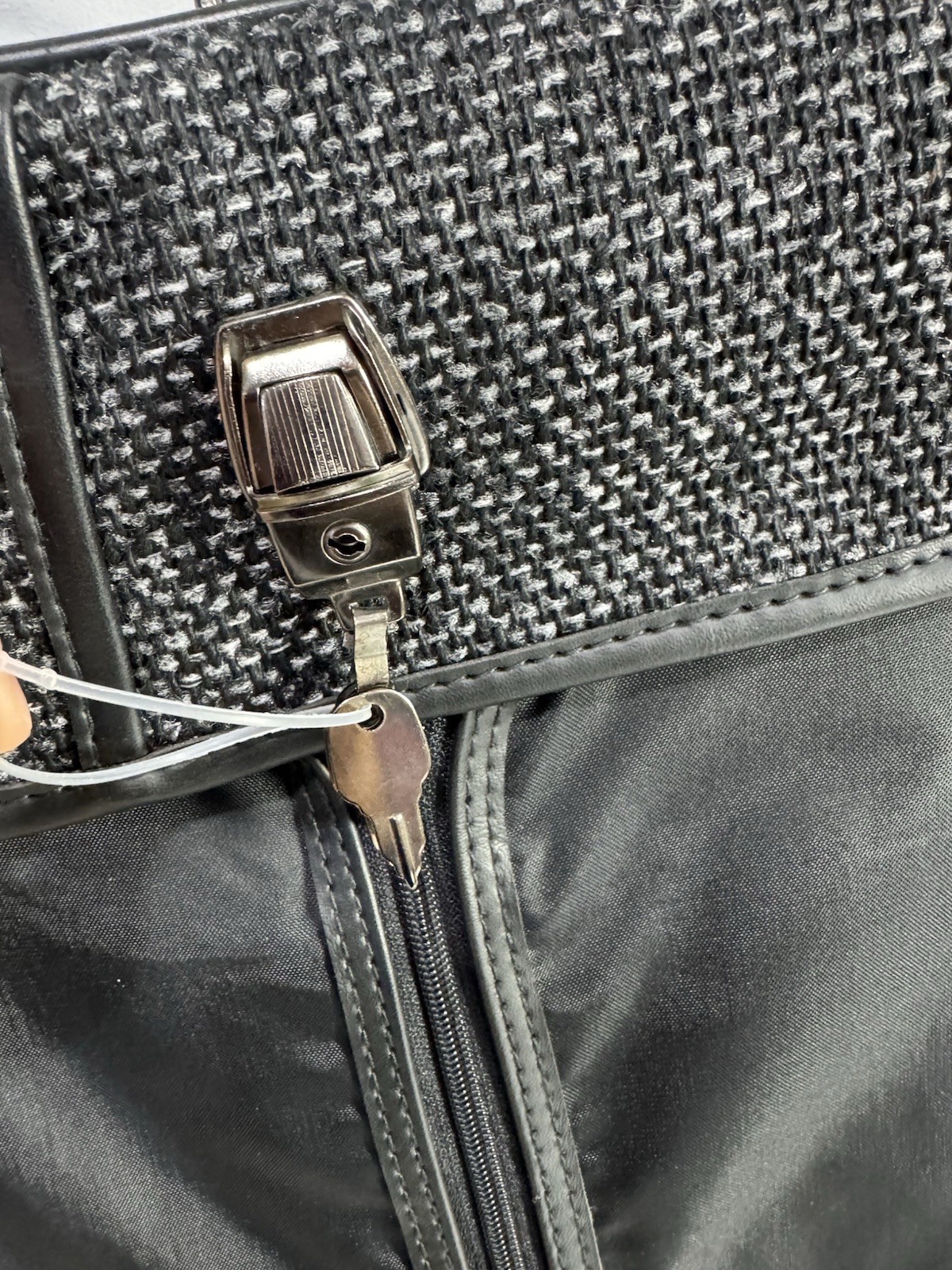 Givenchy Lugguage Weekend Garment Wardrobe Bag Charcoal Grey Tweed - EUC!